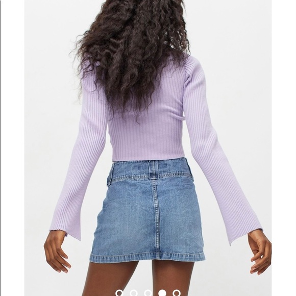 UO Juliet Portrait Sweater size M purple - Picture 2 of 5